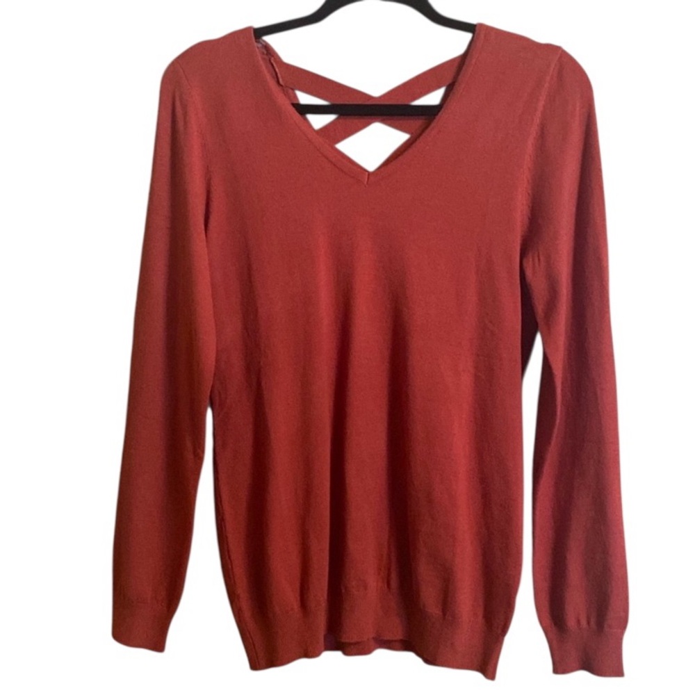 Love Ellie Mia Sweater Burnt Orange Small Stitch Fix